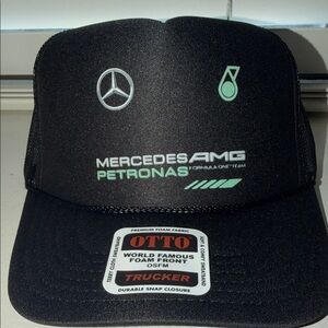 Mercedes AMG Petronas Black Trucker Hat